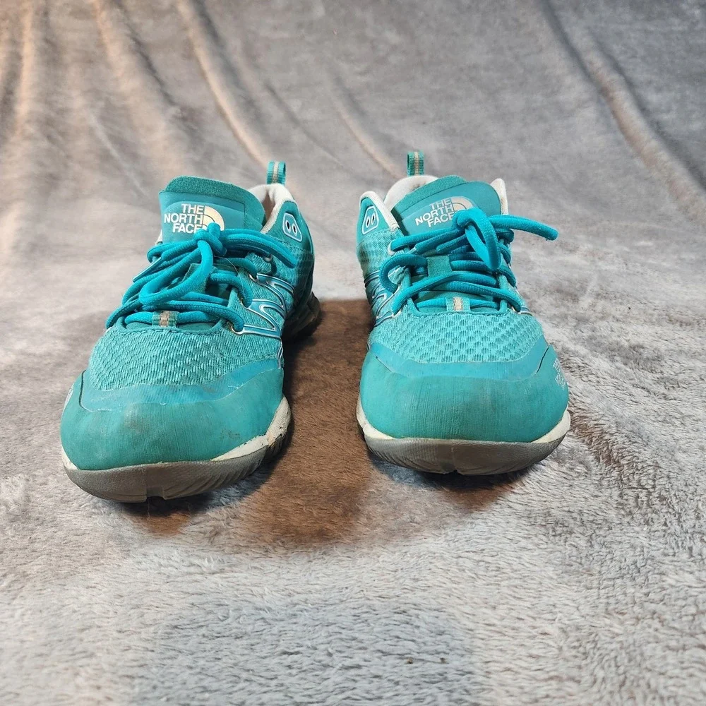 The North Face Shoes Womens 10 Blue Green Ultra Kilowatt Trainer Sneaker C570